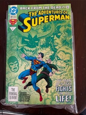 DC The Adventures of Superman Comic - Green, Blue, Red Cover